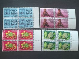 CH  1976 Nr. 572-75 Viererblock FDC  Luxus  (4430)