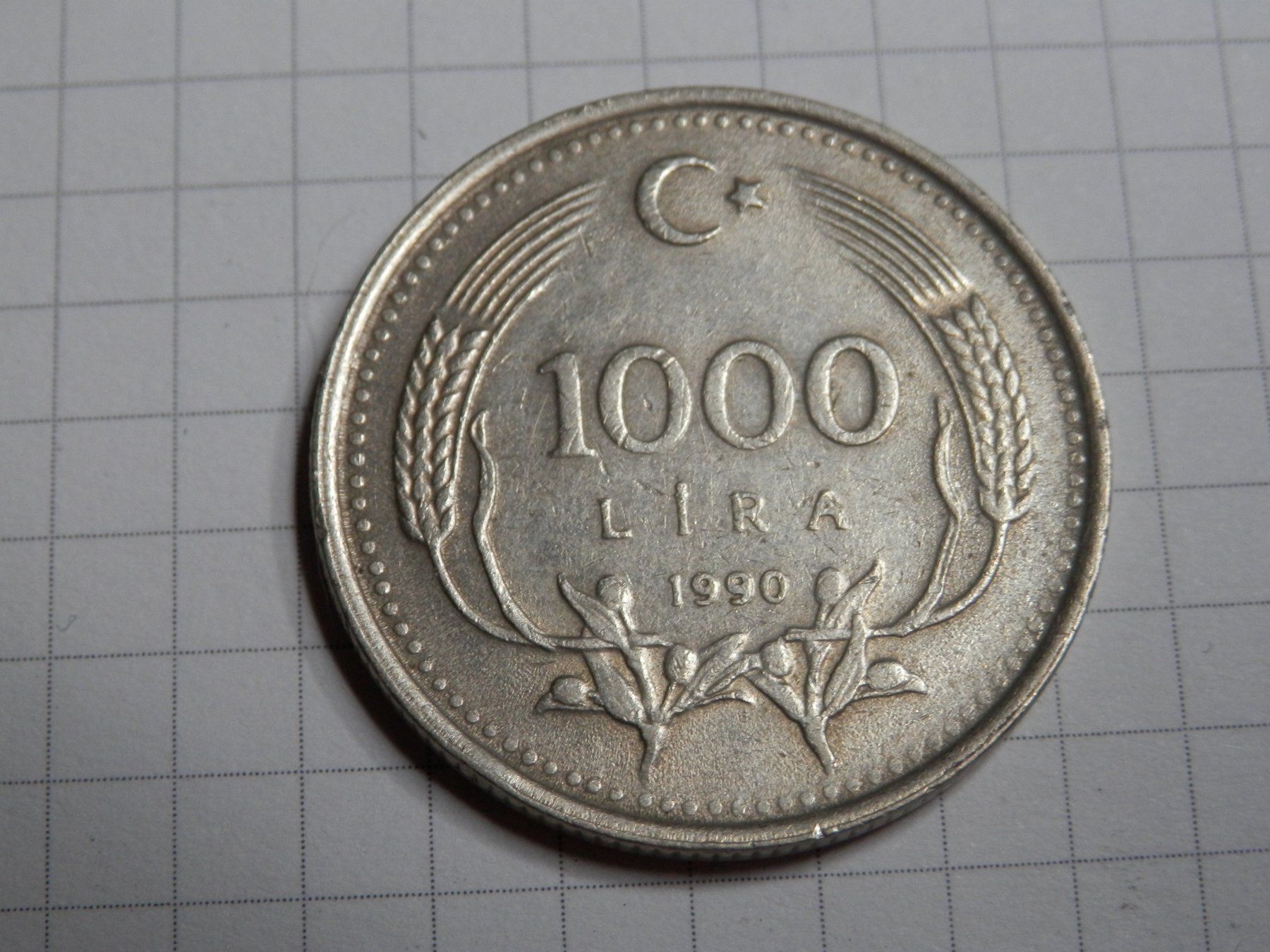 Tutti le monete: Türkei 1.000 Lira, 1990 – Usato da Weiach venduto da weiach81 1