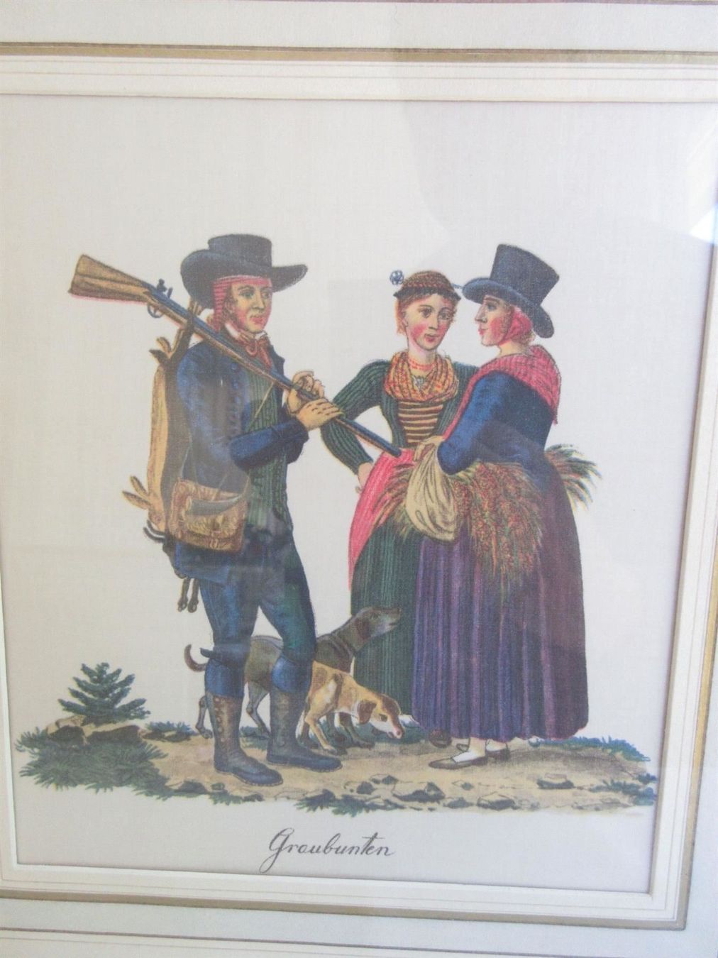 Poster & Bilder: Graubunten, Trachten, Bild auf Stoff – Gebraucht aus Binningen von tempipassati 1