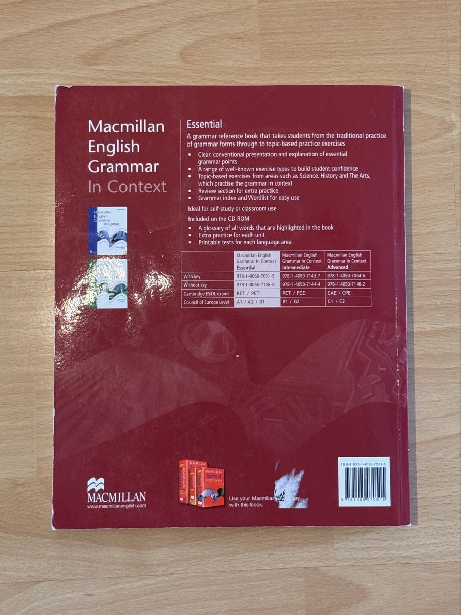 Libri: Macmillan English Grammar in Context, Simon Clarke – Usato da Zürich venduto da man_nq66 1