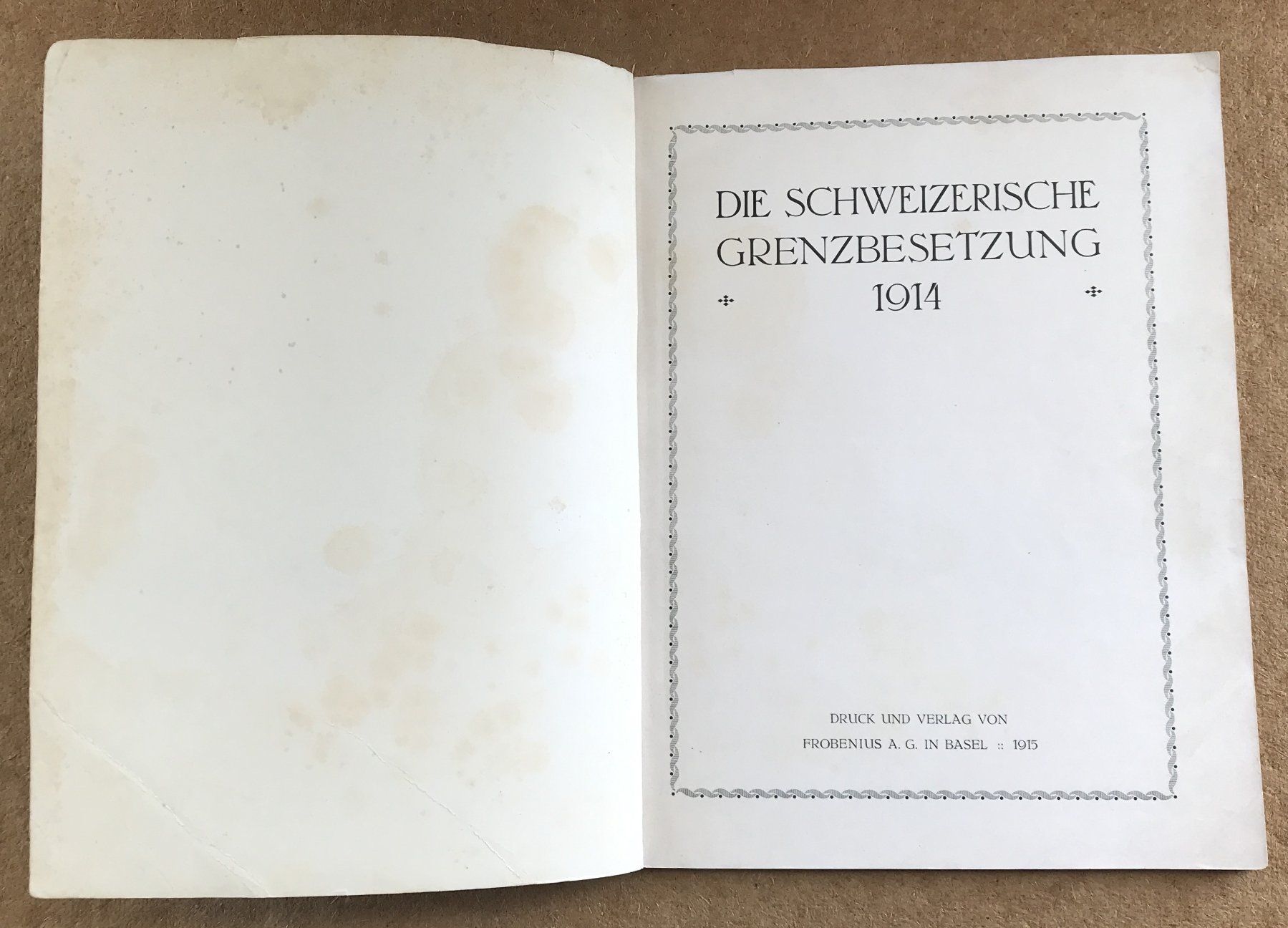 Schweizer Armee Armi bianche: DIE SCHWEIZERISCHE GRENZBESETZUNG 1914 – Usato da Ostermundigen venduto da Heavenmaus75 1