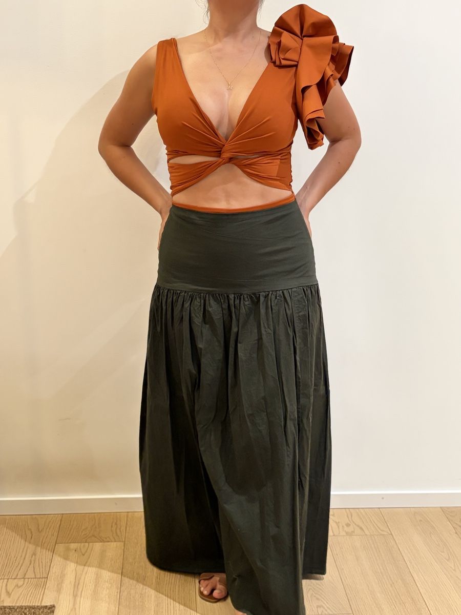 Tops: Orange bodysuit with decorative touch – Neu (gemäss Beschreibung) aus Zürich von MariaJC