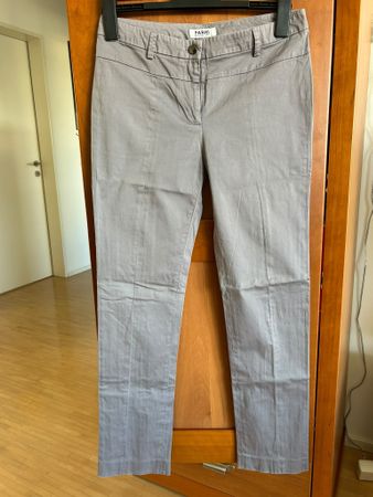 FARHI BY NICOLE FARHI Stoffhose – Grau/Taupe – Gr. 38