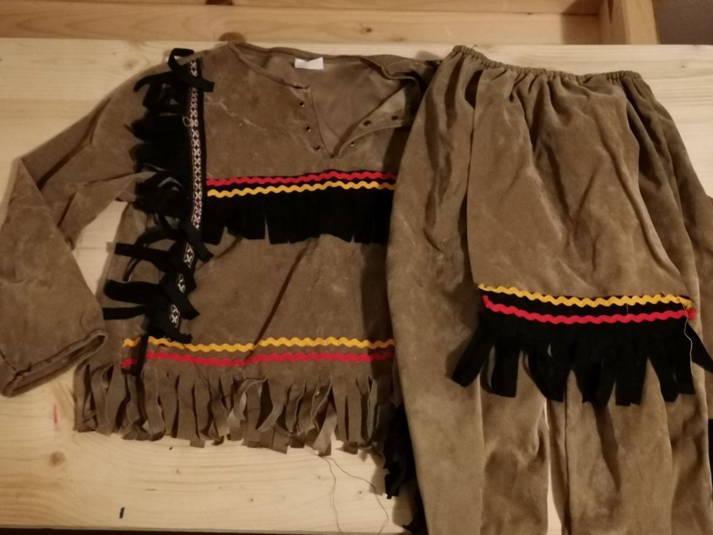 Rubies Indianerkostüm Für Kinder – Größe 116, 2-teilig (Hemd & Hose), Aus Polyester