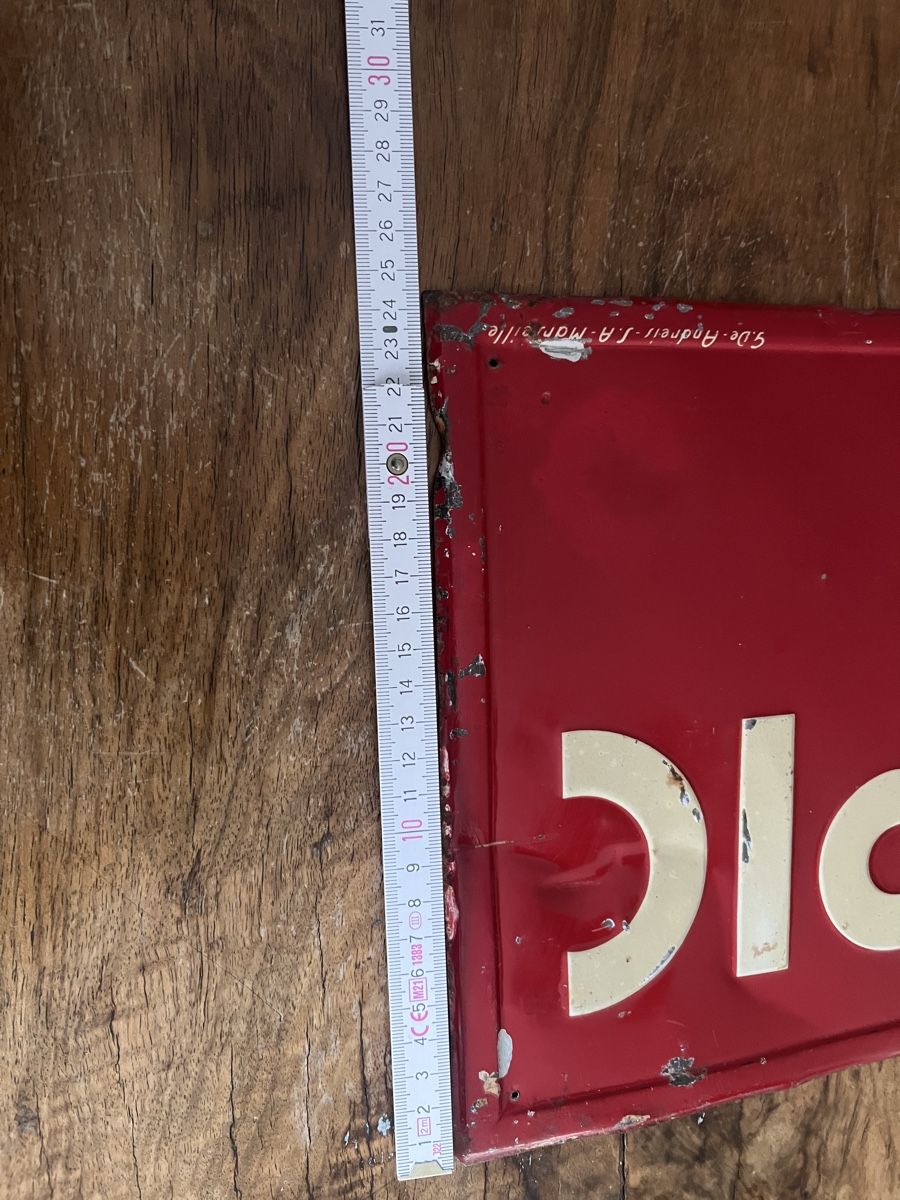 Schilder: Altes Blechschild Olympic Oil  – Gebraucht aus Mellingen von Oelquelle 8
