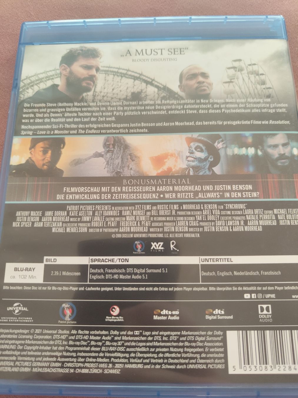 Tutti i DVDs: Blu-Ray Synchronic – Usato da Zürich venduto da Slevin2710 1