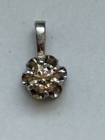 Anhänger Weissgold natürlichem Diamant