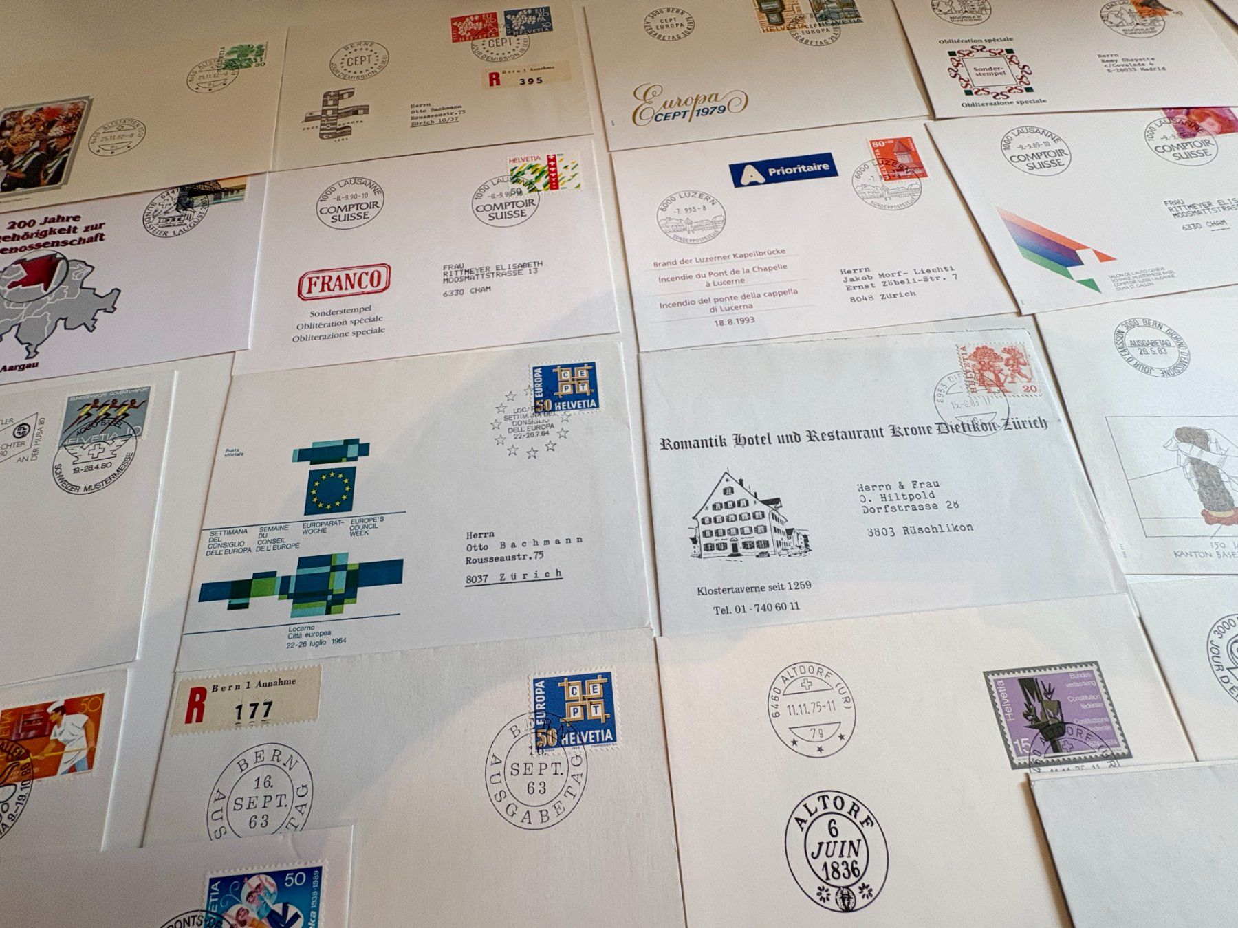 Tutti i francobolli: FDC LOT HELVETIA – Usato da Riva san vitale venduto da abd_p86k 3