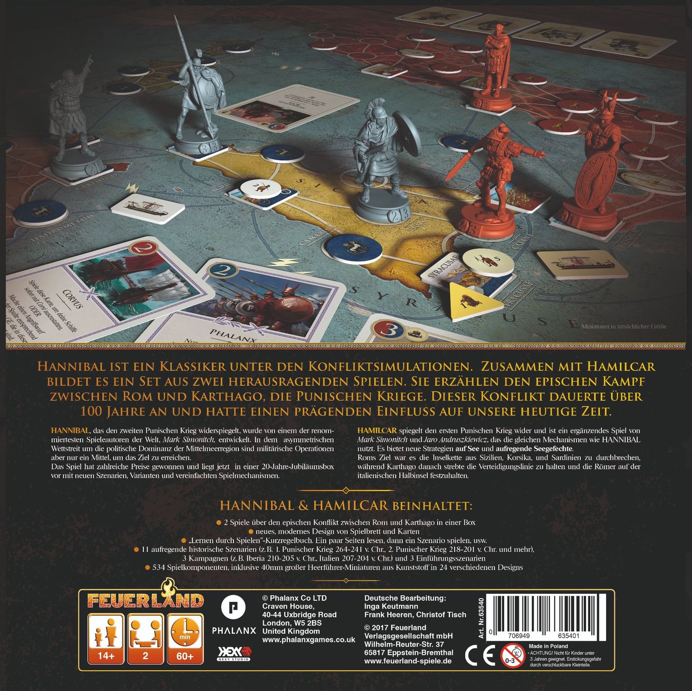 Giochi: Spiel Hannibal & Hamilcar – Nuovo e nell'imballaggio originale da Uster venduto da Ludit 1
