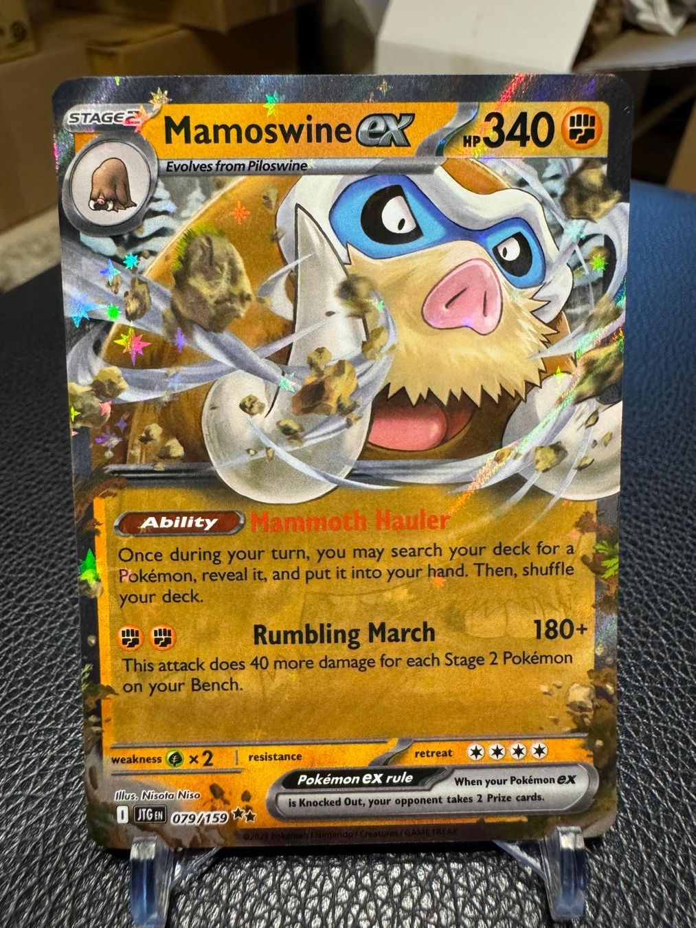 Pokémon Carte collezionabili: Mamoswine ex | Double Rare | JTG 079/159 | EN – Usato da Spreitenbach venduto da Snacky96 2
