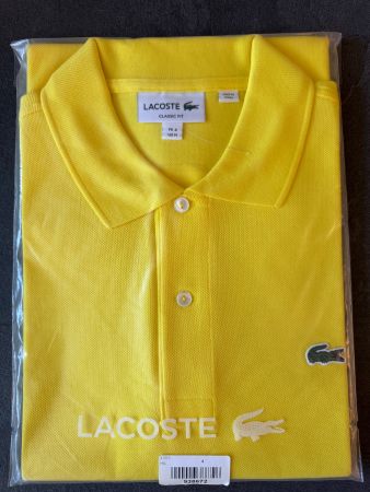 Lacoste Polo-Shirt Gelb Gr. M Classic Fit NEU / OVP