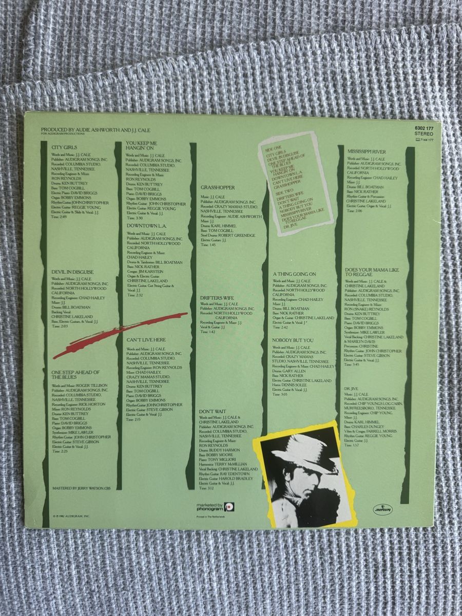 Vinyles: J.J. Cale -  Grasshopper - LP - 80s – D'occasion à Rorbas par BlackstarRecords 1