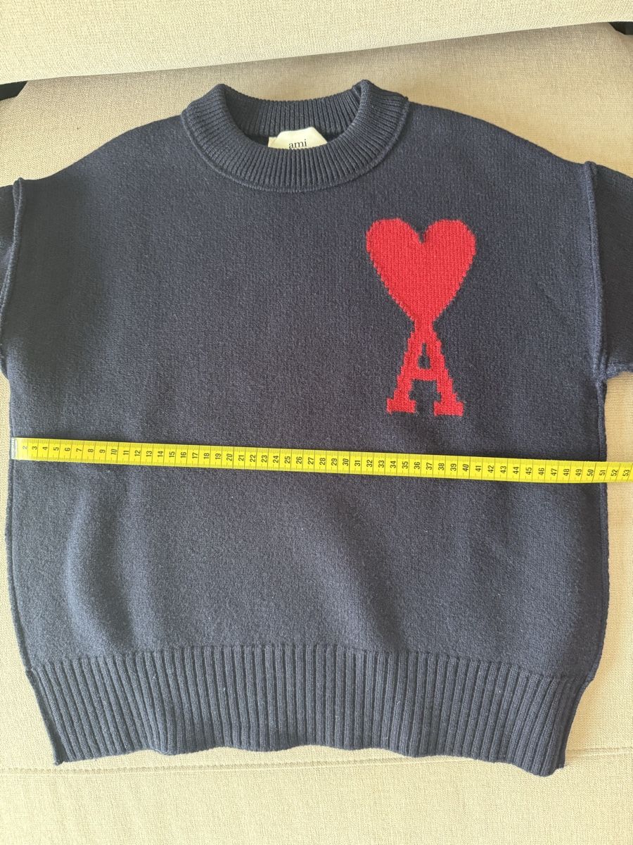 Pullover & Sweatshirts: Wollpullover Ami Paris dunkelblau – Gebraucht aus Inwil von July1988 3