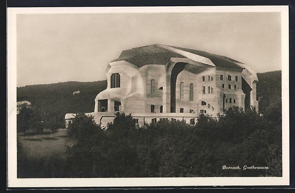Cartoline postali: AK Dornach, Blick auf das Goetheanum – Usato da Berlin venduto da bartko-reher