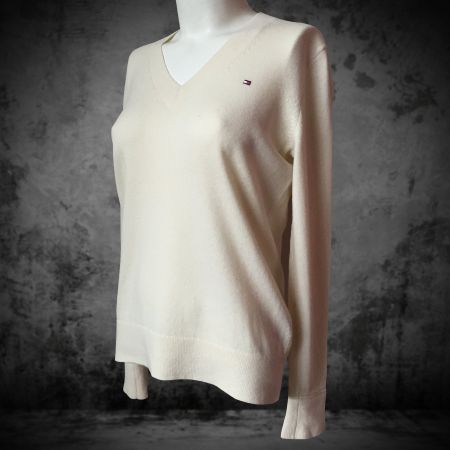 Pull Tommy Hilfiger Wool Cashmire White Women S