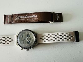 Bracelet silicone sable pr OMEGA x SWATCH Mission to Saturn
