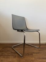 IKEA TOBIAS Stuhl transparent Grau – Chromgestell