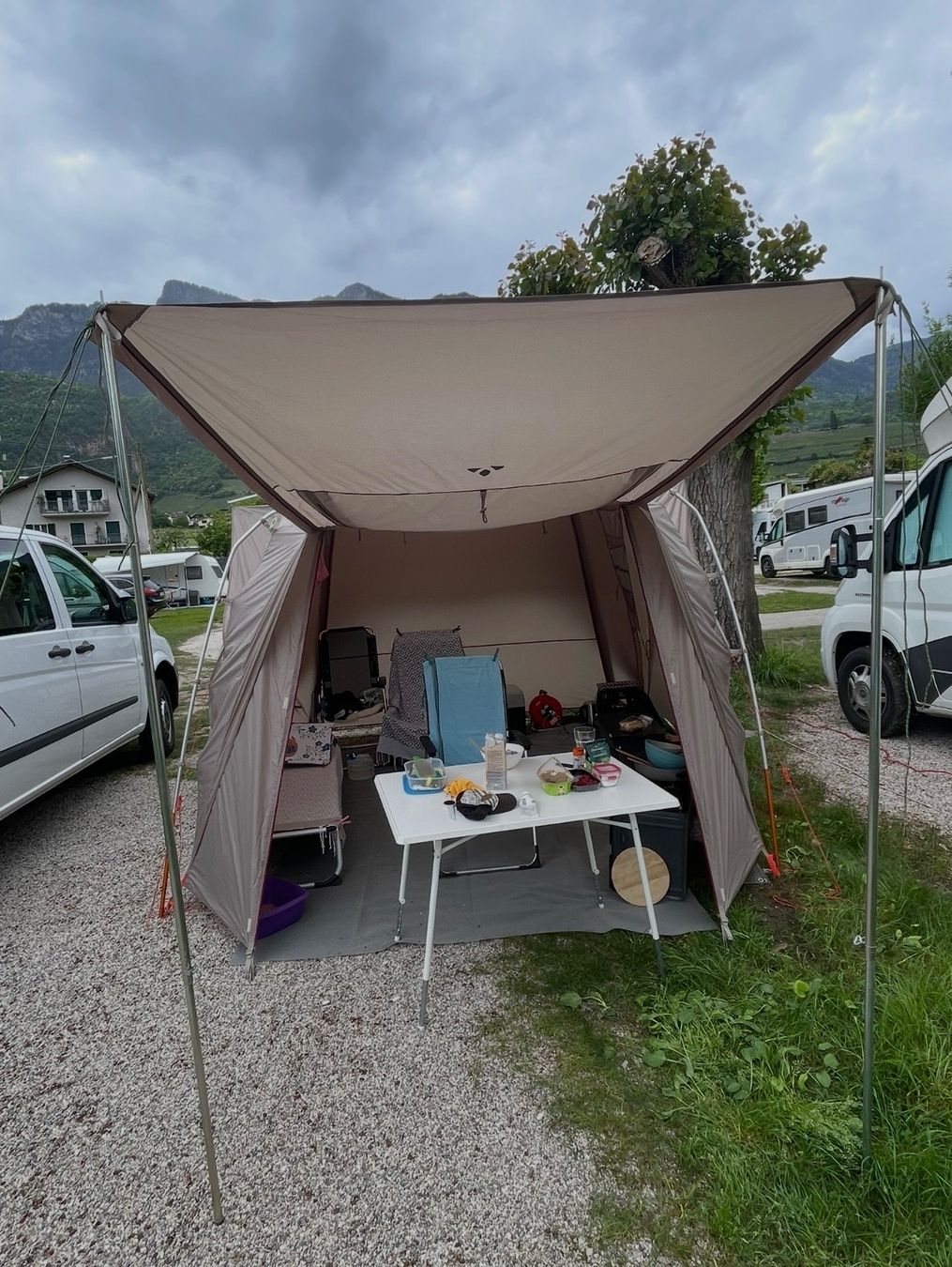 Vaude Verande & Tende da sole: VAUDE Auto-/Vanvorzelt – Pavillion – Usato da Davos Platz venduto da Flosch01 8