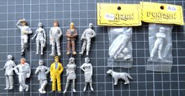 1:43 14 Figuren aus Metal