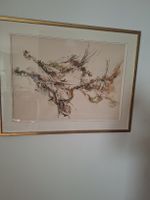 Bild, Orig. Aquarell mit Gold rahmen Norman Perryman, 90x74