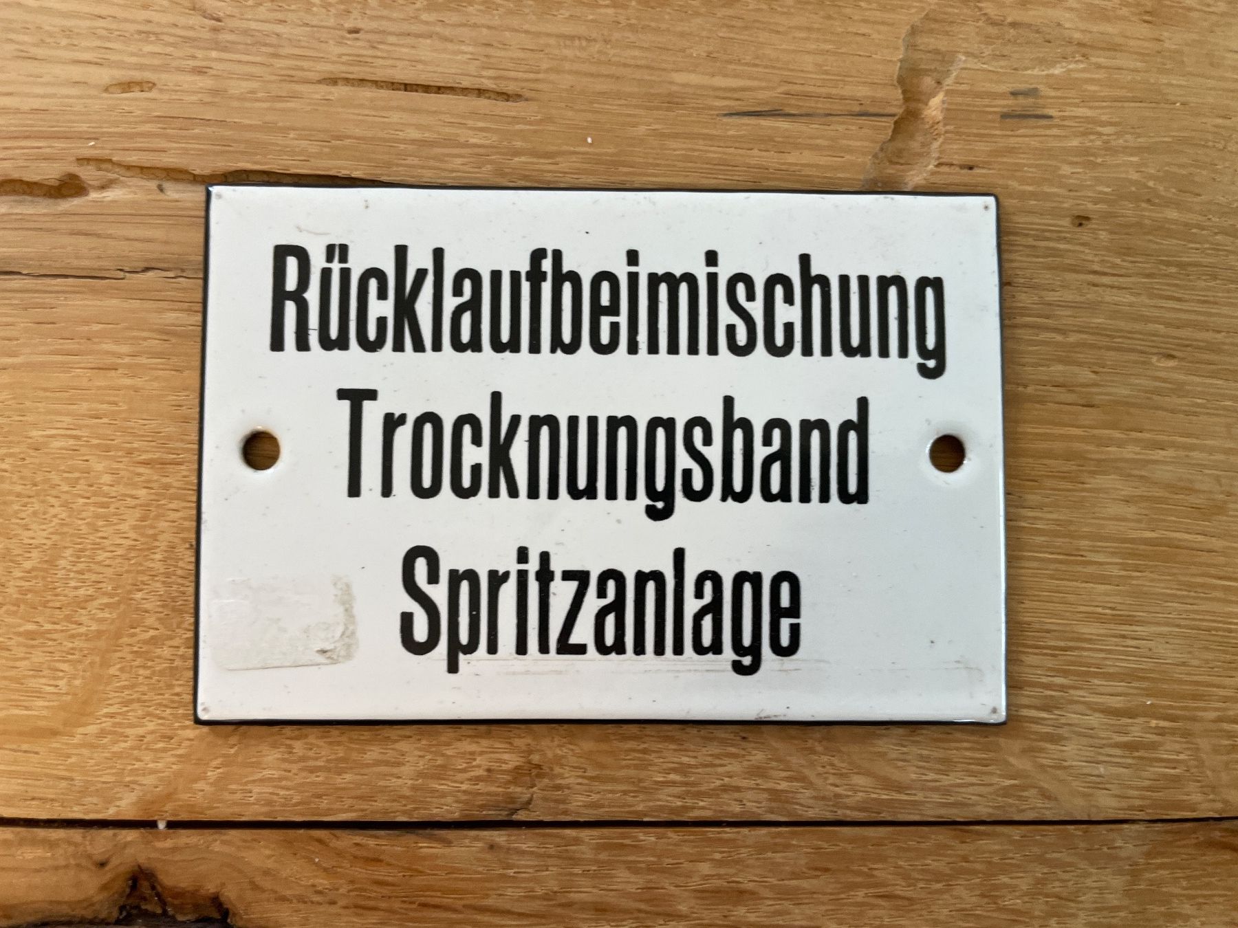 Schilder: Hinweisschild aus Email ca. 1980 – Gebraucht aus Winterthur von cheerio97