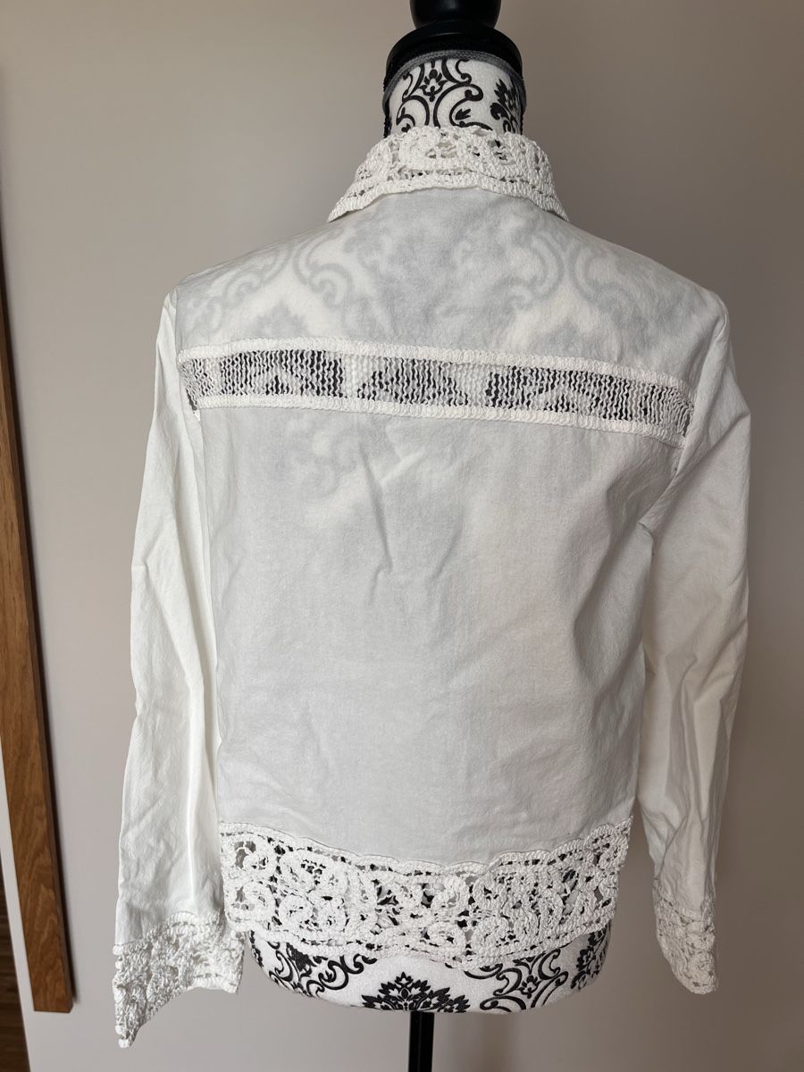 Zara Blusen: ZARA / Bluse / gehäkelt / Leinen / L – Gebraucht aus Kloten von fifferlotti 5