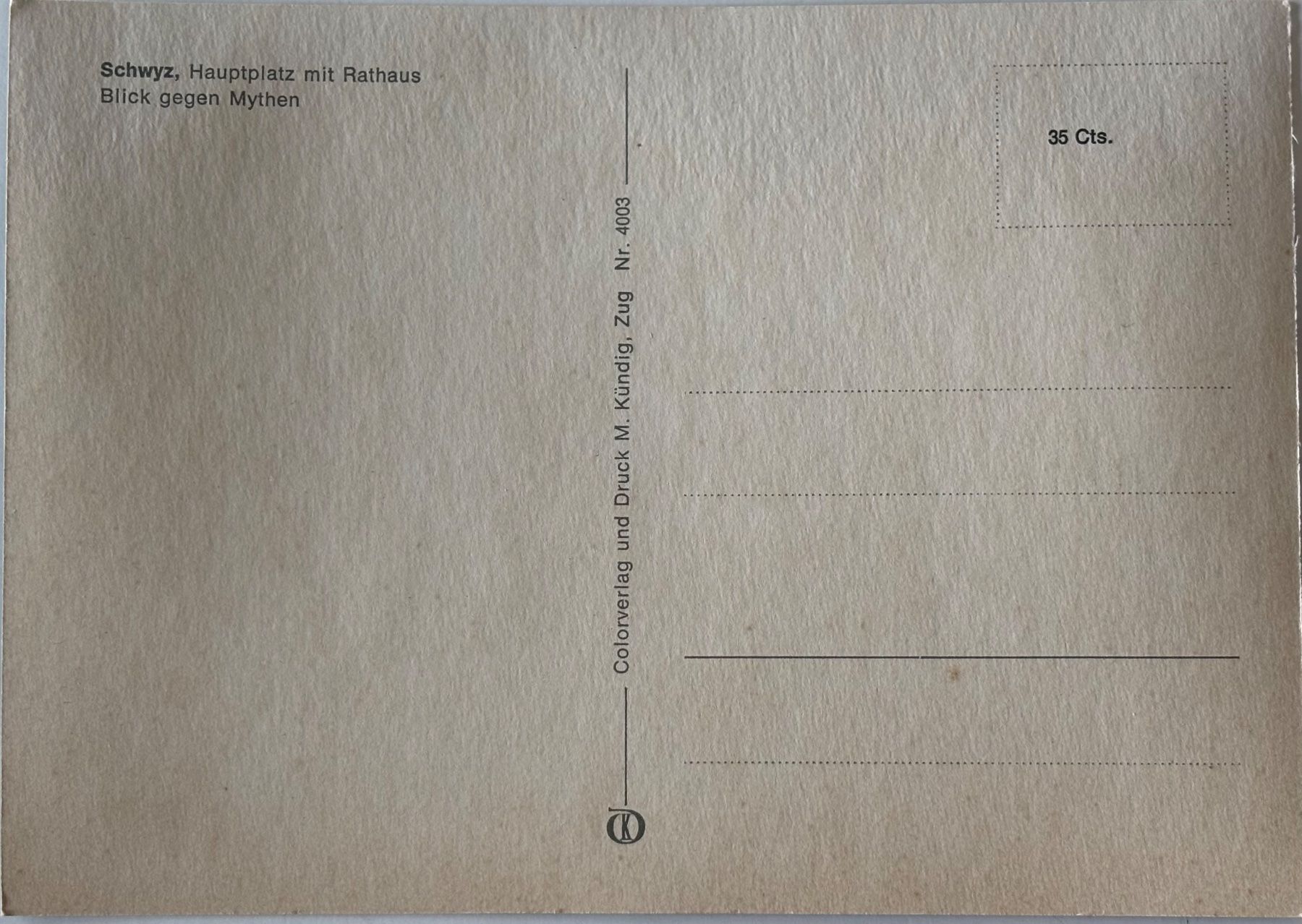 Cartes postales: Schwyz – D'occasion à Frauenfeld par Merk52 1