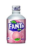 Fanta White Peach Soda Metal Bottle Japan