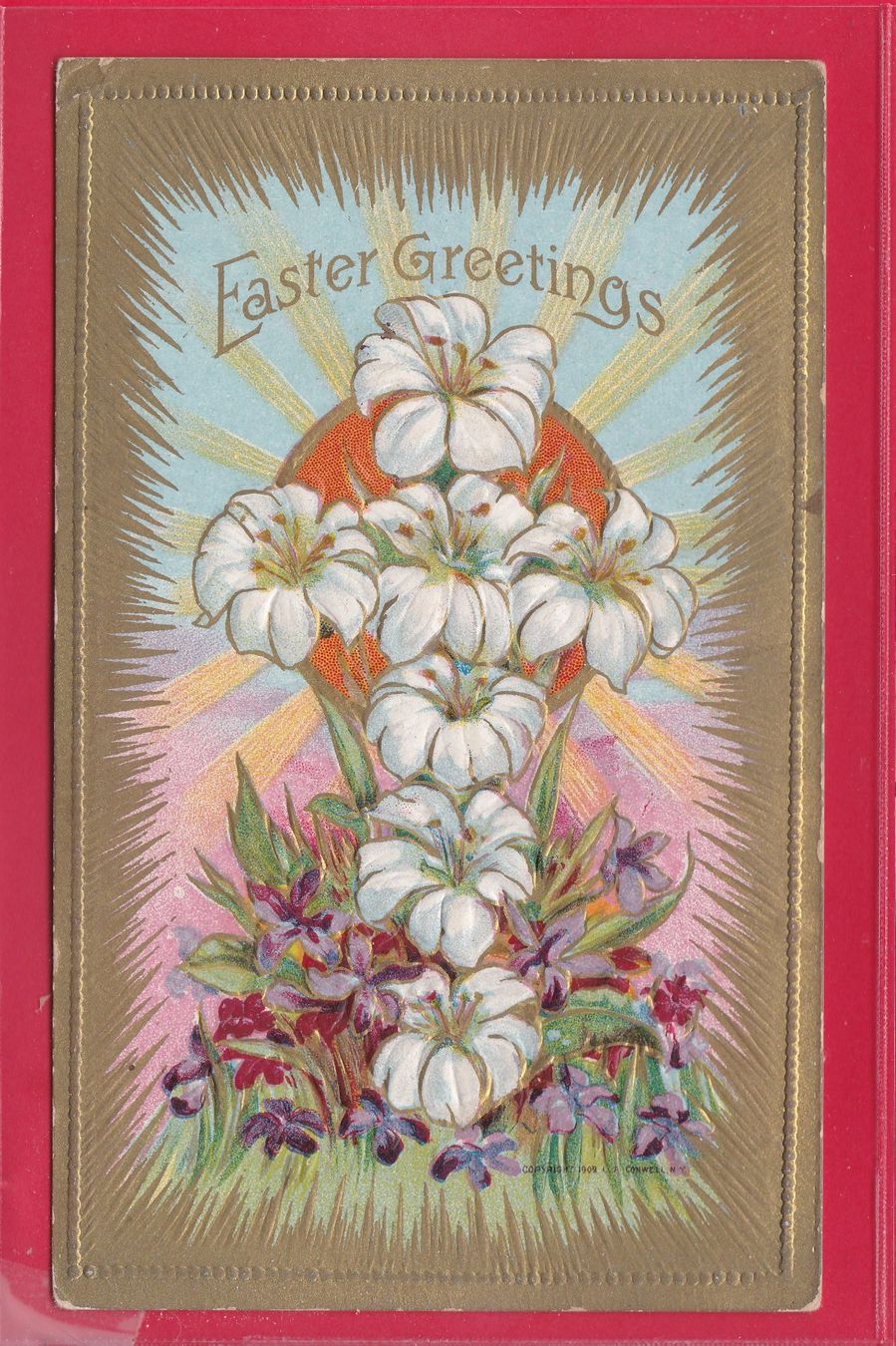 Cartoline postali: PRÄGEKARTE, EASTER GREETINGS, OSTERN – Usato da Oberrieden venduto da Gebirgsstelze