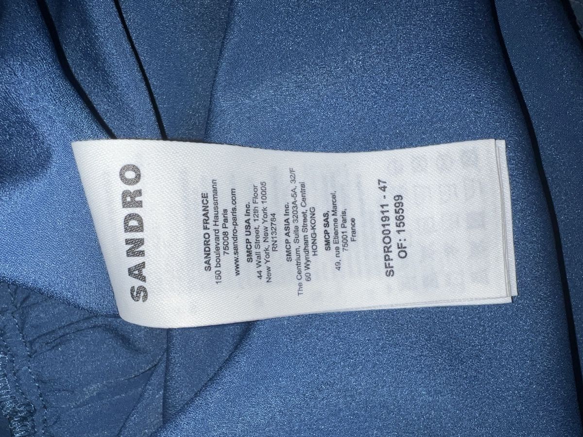 Sandro Vestiti: Sandro Kleid blau Gr.34 – Nuovo e nell'imballaggio originale da Niederhasli venduto da aleksandra.st 6