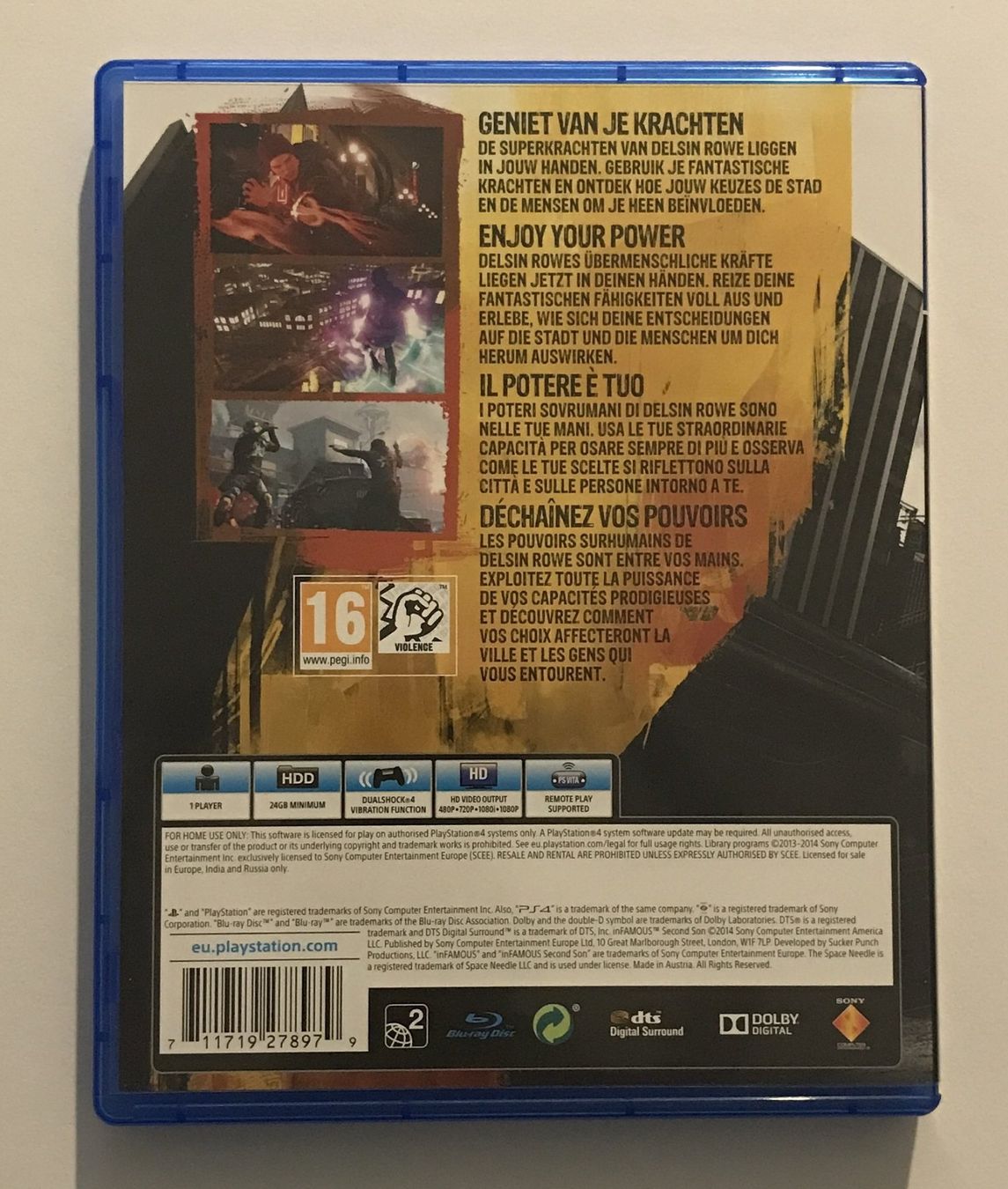 Spiele: PS4 - inFAMOUS Second Son – Gebraucht aus Allschwil von Bullach 2