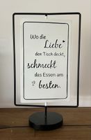 Tischdeko "Wo die Liebe den Tisch deckt" -