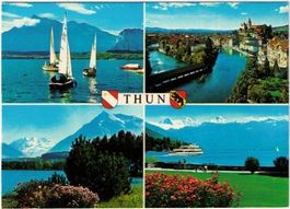 Thun - 4 Bild AK