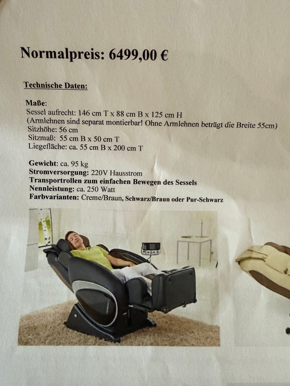 Poltrone: Neuwertiger Luxus-Massagesessel – Usato da Winkel venduto da Di5 2