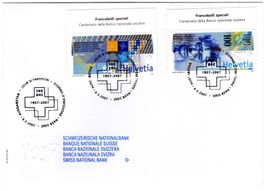 seltener FDC "100 Jahre Schweizerische Nationalbank" mit TAB