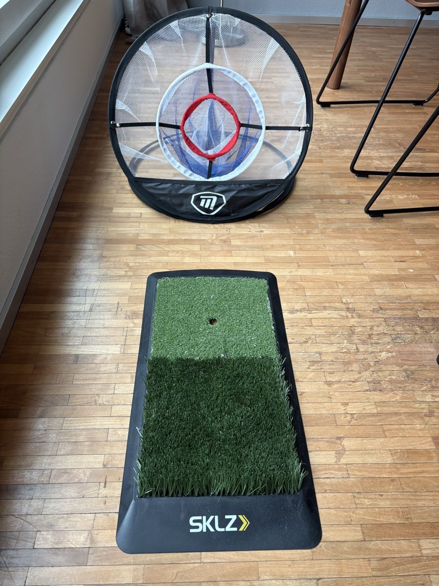 Mazze & Set: Golf Chipping Netz mit Abschlagsmatte – Usato da Thalwil venduto da mic_87cm