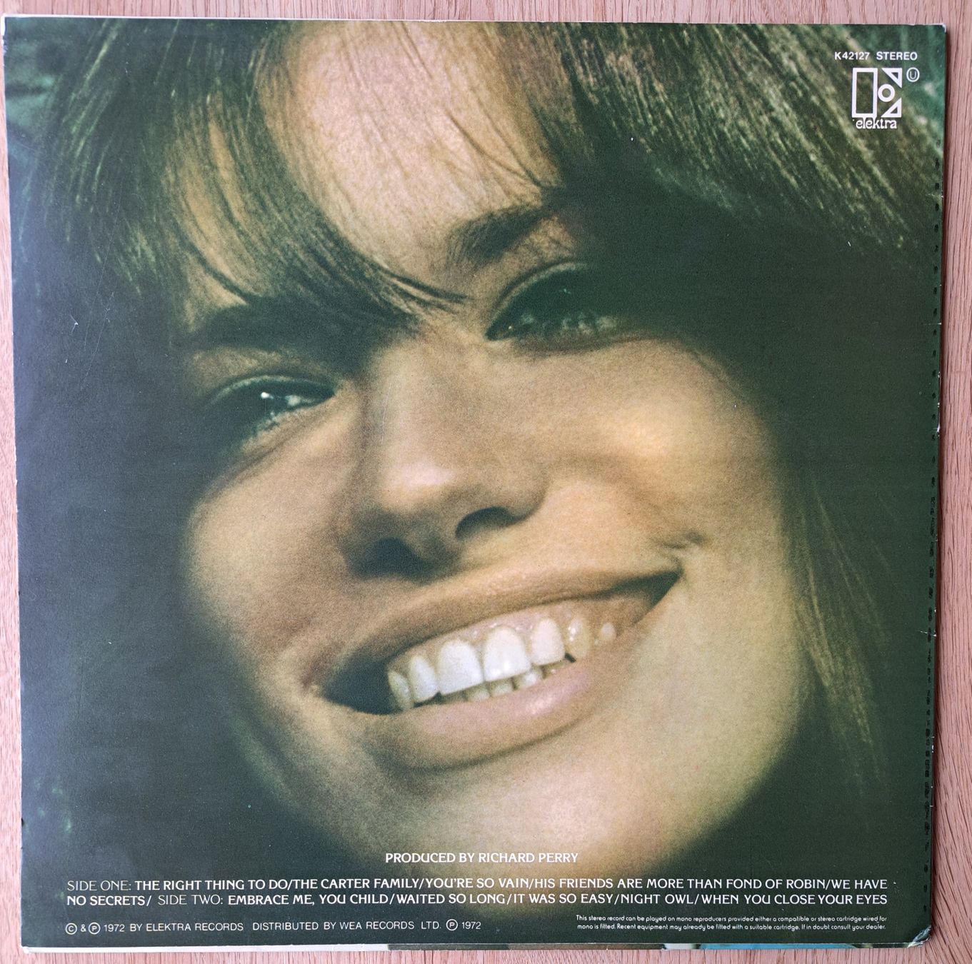 Vinyles: Carly Simon - No secrets – D'occasion à Meggen par Ricardokoch 1