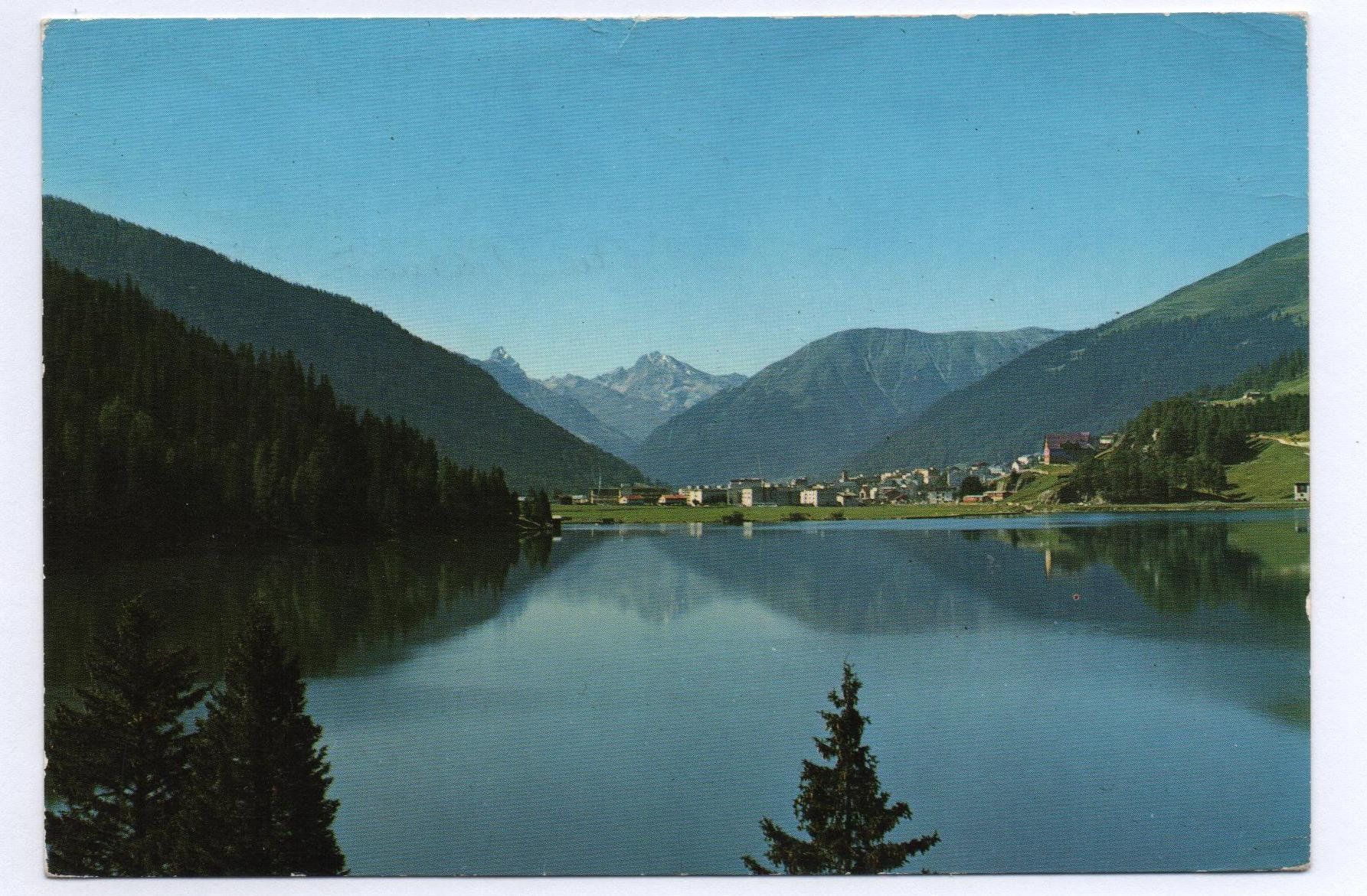 Cartoline postali: 4 x Ansichtskarten DAVOS – Usato da Jona venduto da philajona 1