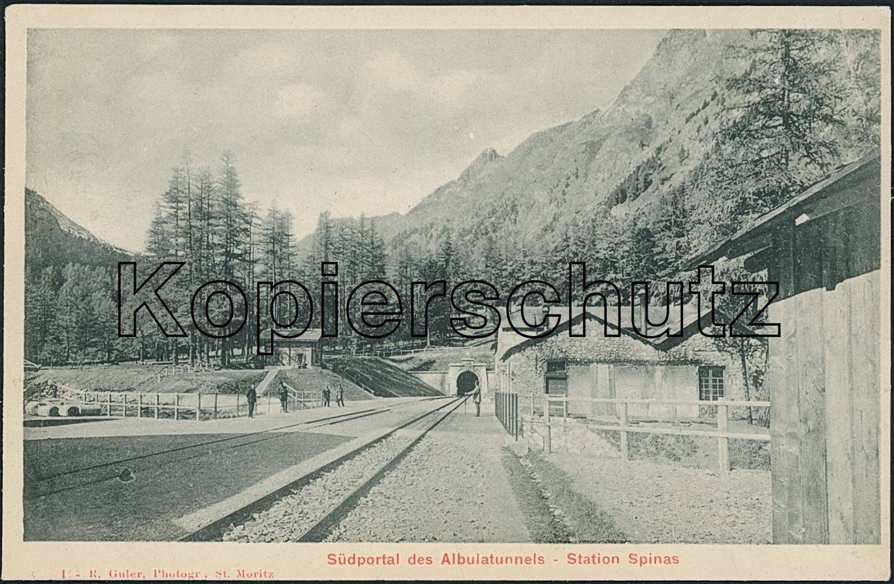 Cartoline postali: GR Spinas - Albula Rhätische Bahn RhB – Usato da Schindellegi venduto da Jonathan77