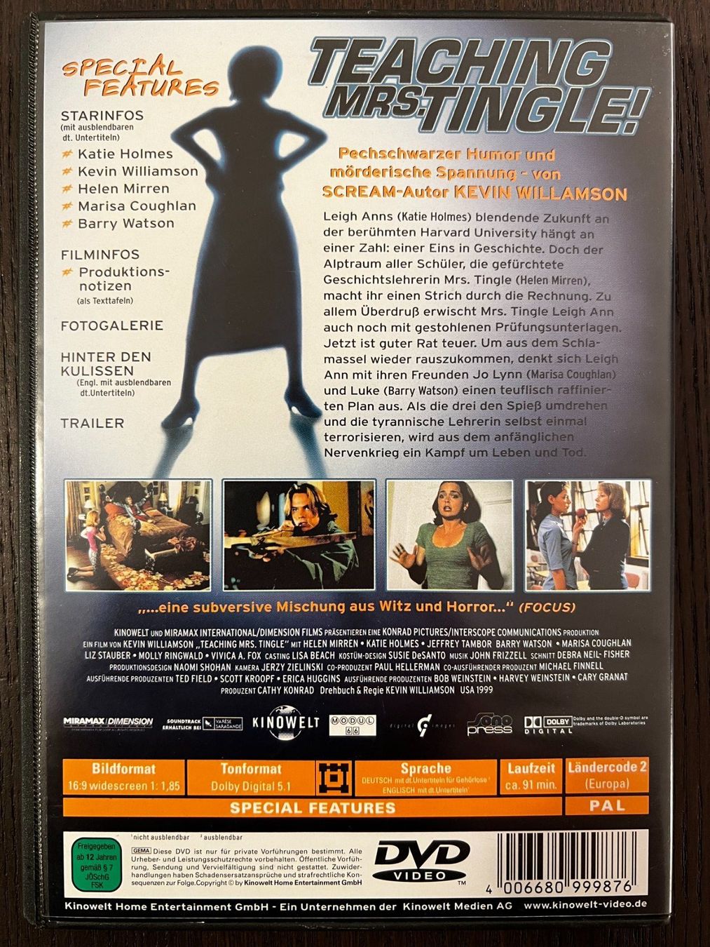 Tutti i DVDs: Teaching Mrs. Tingle – Usato da Zürich venduto da FilmFreunde 1