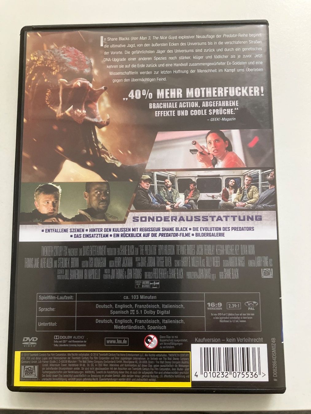 Tutti i DVDs: Predator - Upgrade (2018)  DVD – Usato da Arbon venduto da Sugofresser 1
