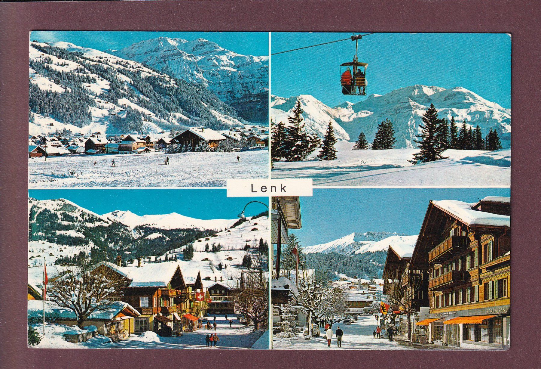 Cartoline postali: LENK - 4 Bilder - 1971 – Usato da Pully venduto da nicecards