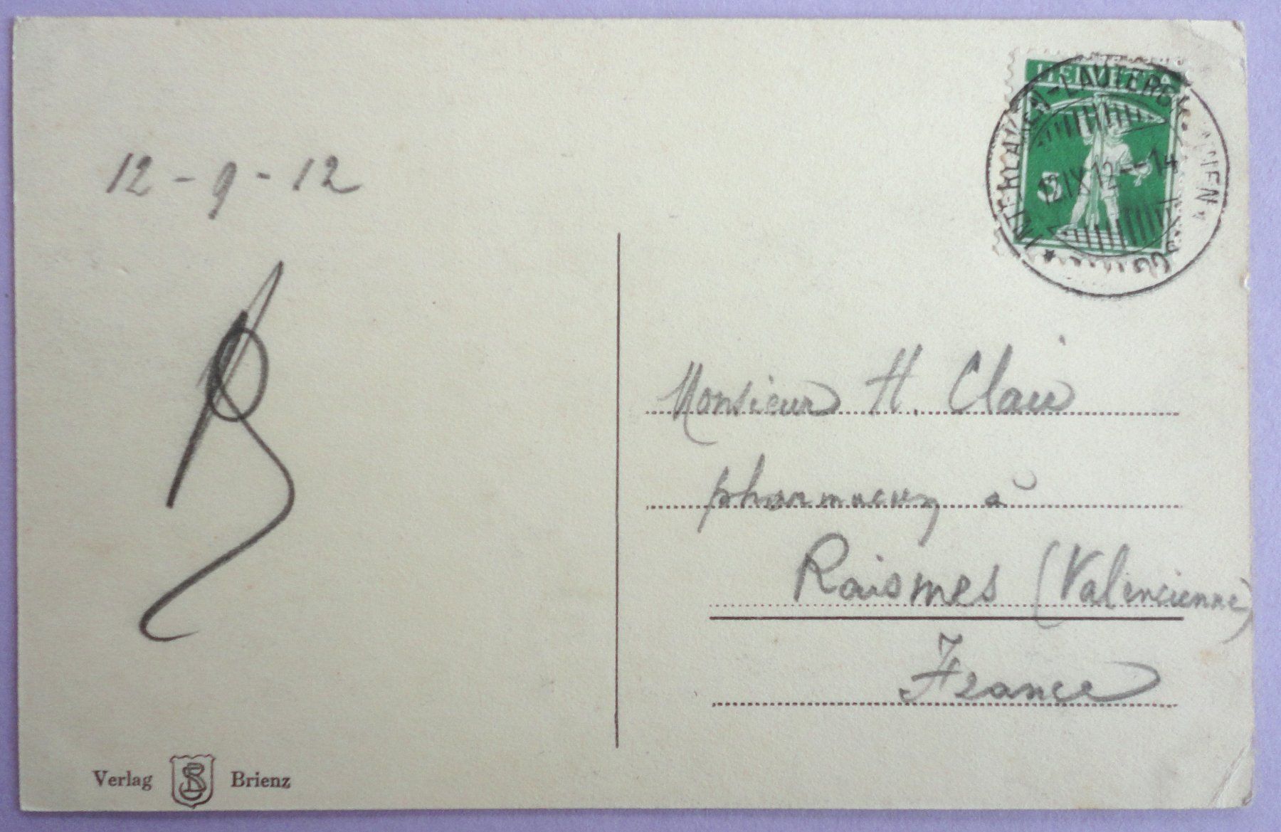 Cartoline postali: Jungfrau mit Lütschine – Usato da Fétigny venduto da Billy2miny 1