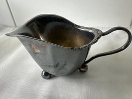 Antike Sauciere WM Silber, Jugendstil 3-füssig
