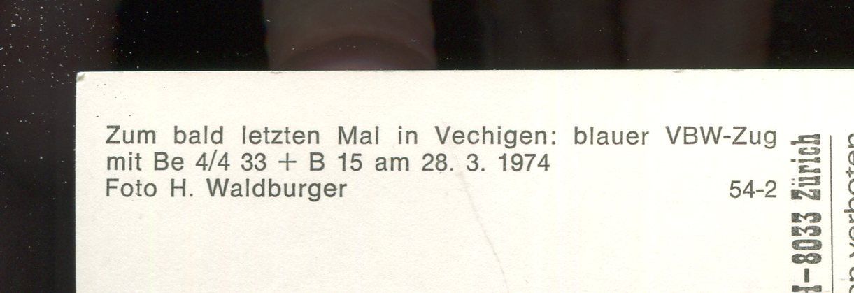 Cartoline postali: Vechingen, VBW-Zug – Usato da Aarau venduto da Elmaar41 1