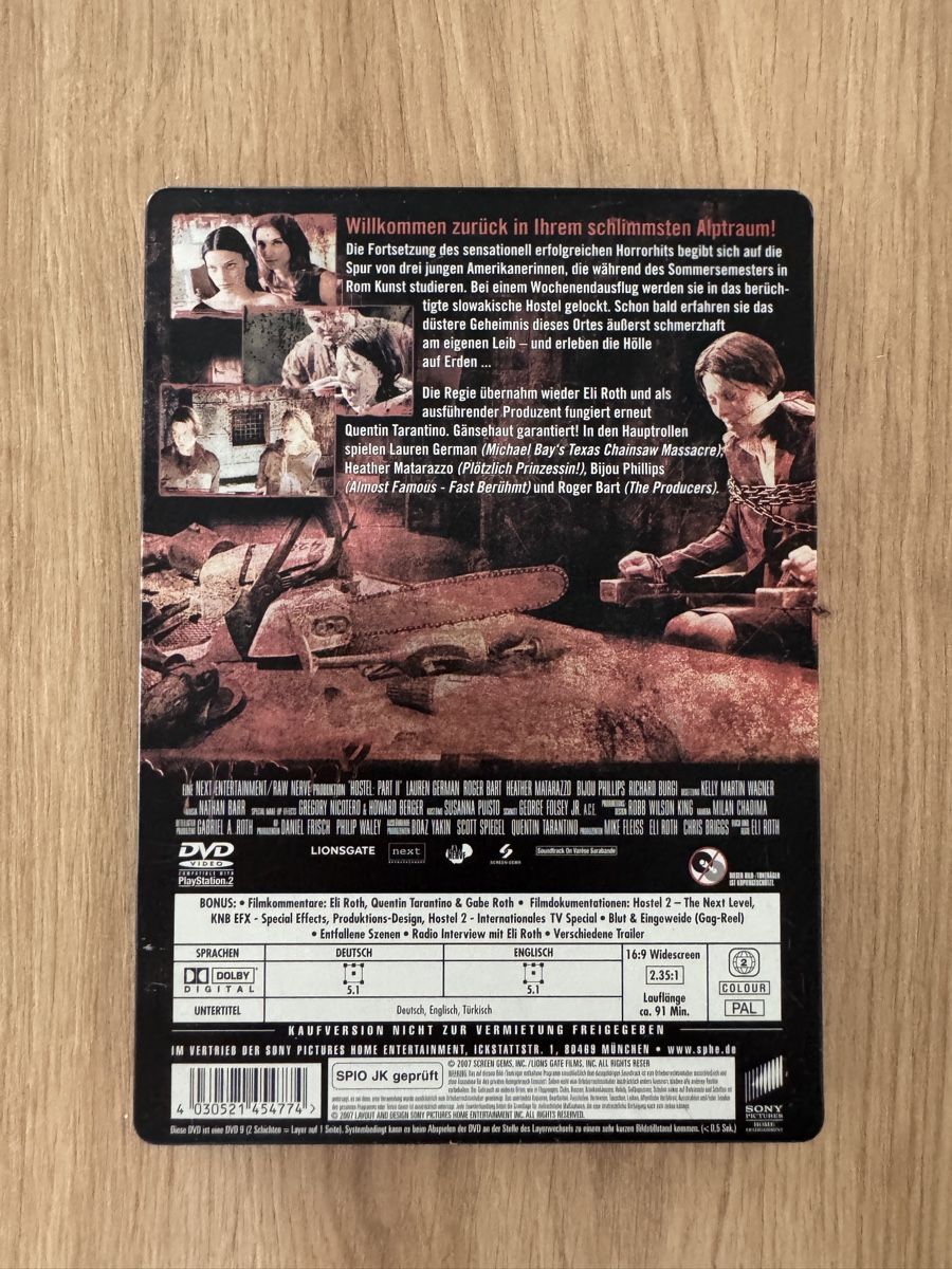 Tutti i DVDs: Hostel 2 DVD Extended Version guter Zustand – Usato da Biberist venduto da etesummer 1