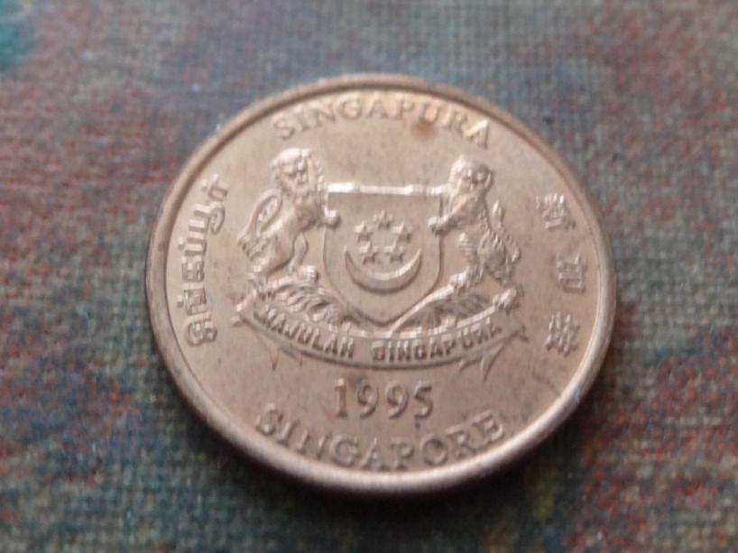 Toutes les monnaies: SINGAPOUR  1  Cent  1995 – D'occasion à Romanel-sur-Lausanne par Swift13