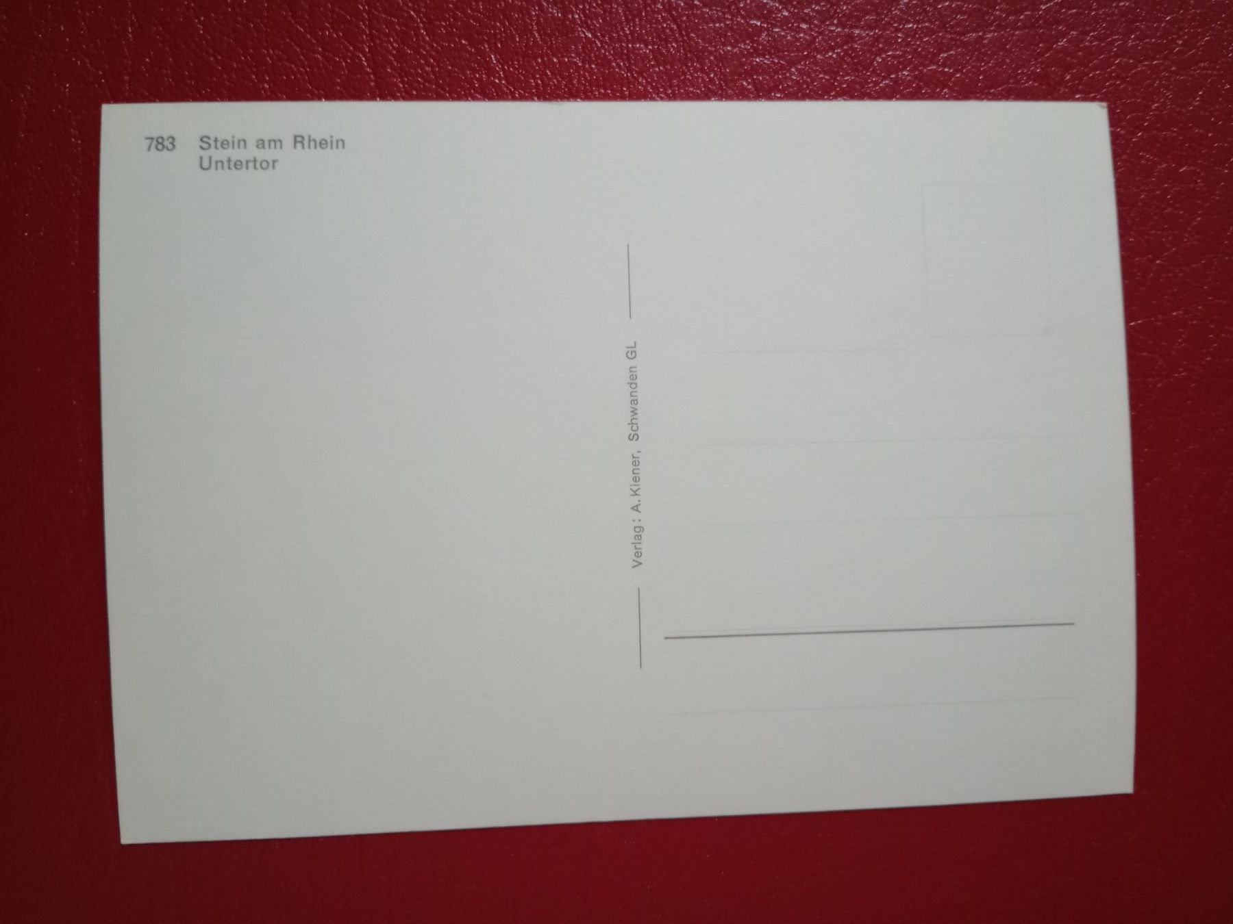 Cartoline postali: AK Stein am Rhein Untertor – Usato da Küttigen venduto da Melisch1000 1