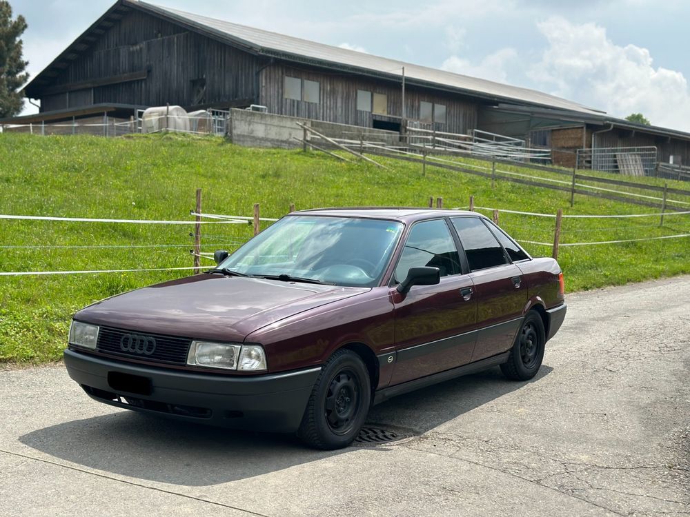 AUDI 80 B3 2.0E,1989, Schäppchen ab 1Fr. 34Jahre alt (D'occasion) à ...