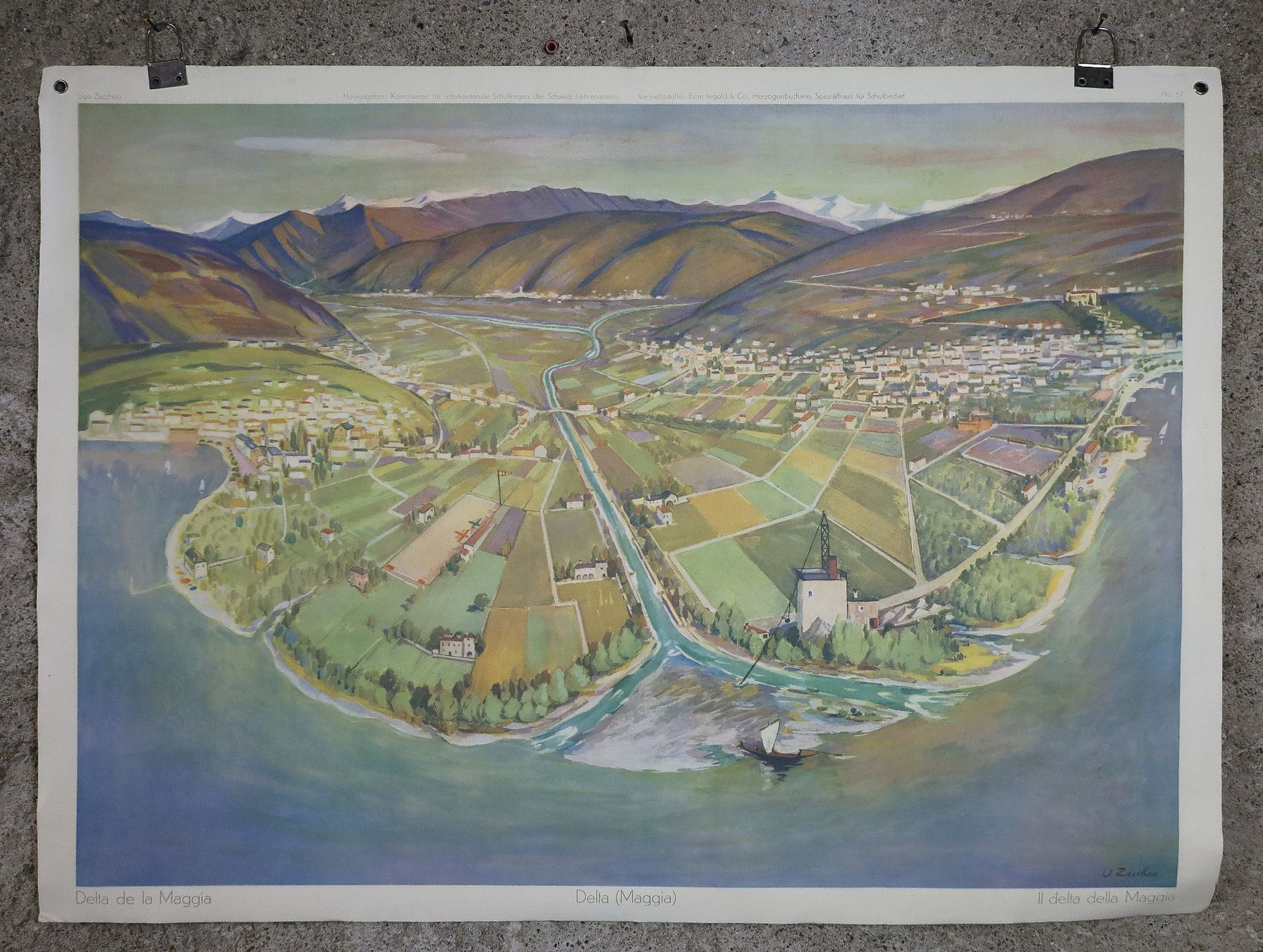 Posters & Illustrations: Schulwandbild "Delta (Maggia)" – D'occasion à Birrwil par brandschatz_birrwil 1